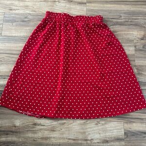 Red Polka Dot Skirt
